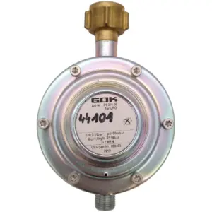 GOK GCE Niederdruckregler Propan 50 mbar G1/4"LH Kombi