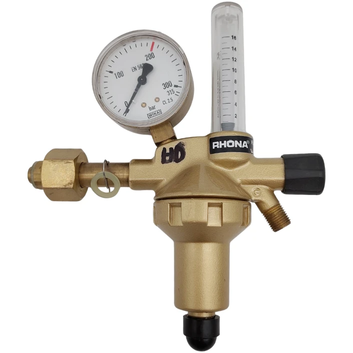 GCE RHÖNA Flaschendruckminderer ProControl Argon/CO2 200 bar mit Flowmeter 30l/min